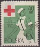 Poland - 1959 - Cruz Roja - 40 Groszv - Multicolor - Polonia, Red Cross - Scott 868 - The girl with the red cross - 0